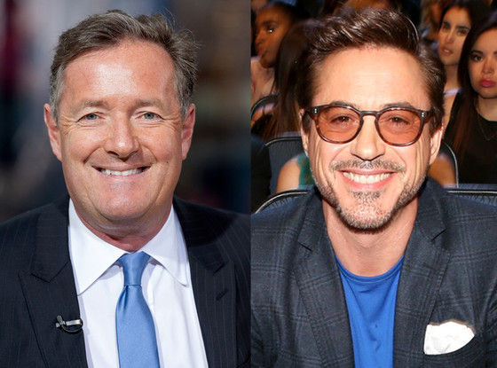 Robert Downey Jr., Piers Morgan Robert Downey Jr., Piers Morgan